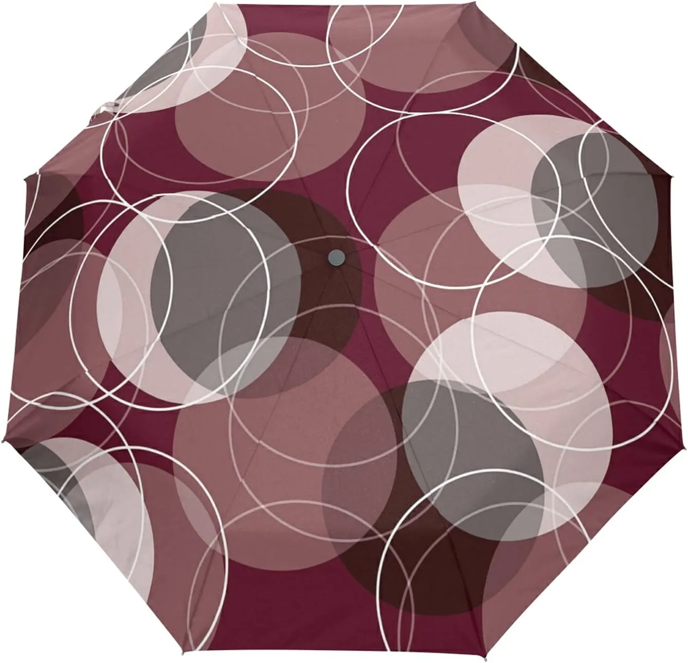 Automatic Folding Umbrella, Portable Strong Travel Rain Umbrella, Auto Open/Close Lightweight Compact Sun Anti-UV Parasol