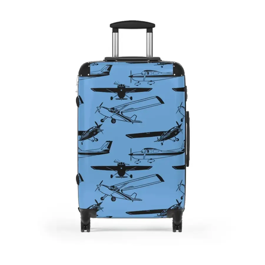 Aviator Print Carry-On Suitcase - Perfect for Travel Enthusiasts