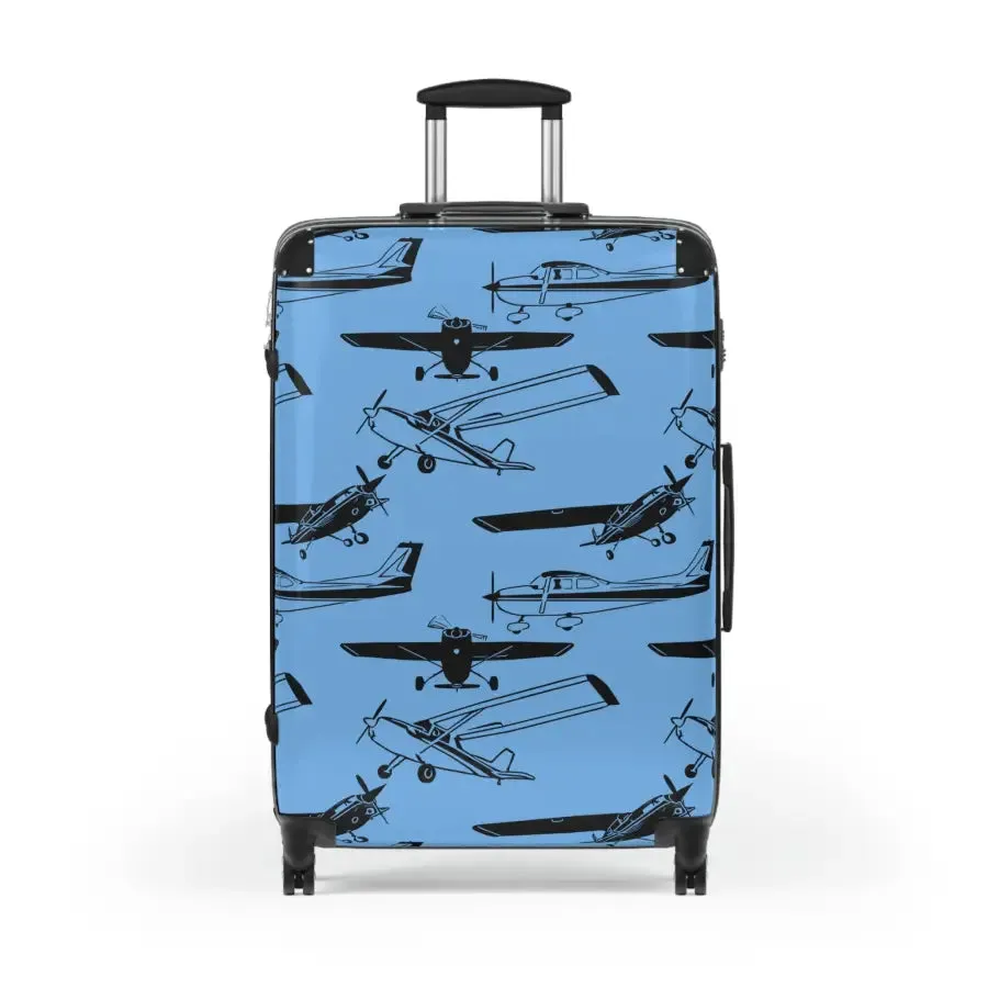 Aviator Print Carry-On Suitcase - Perfect for Travel Enthusiasts