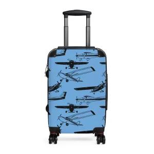 Aviator Print Carry-On Suitcase - Perfect for Travel Enthusiasts