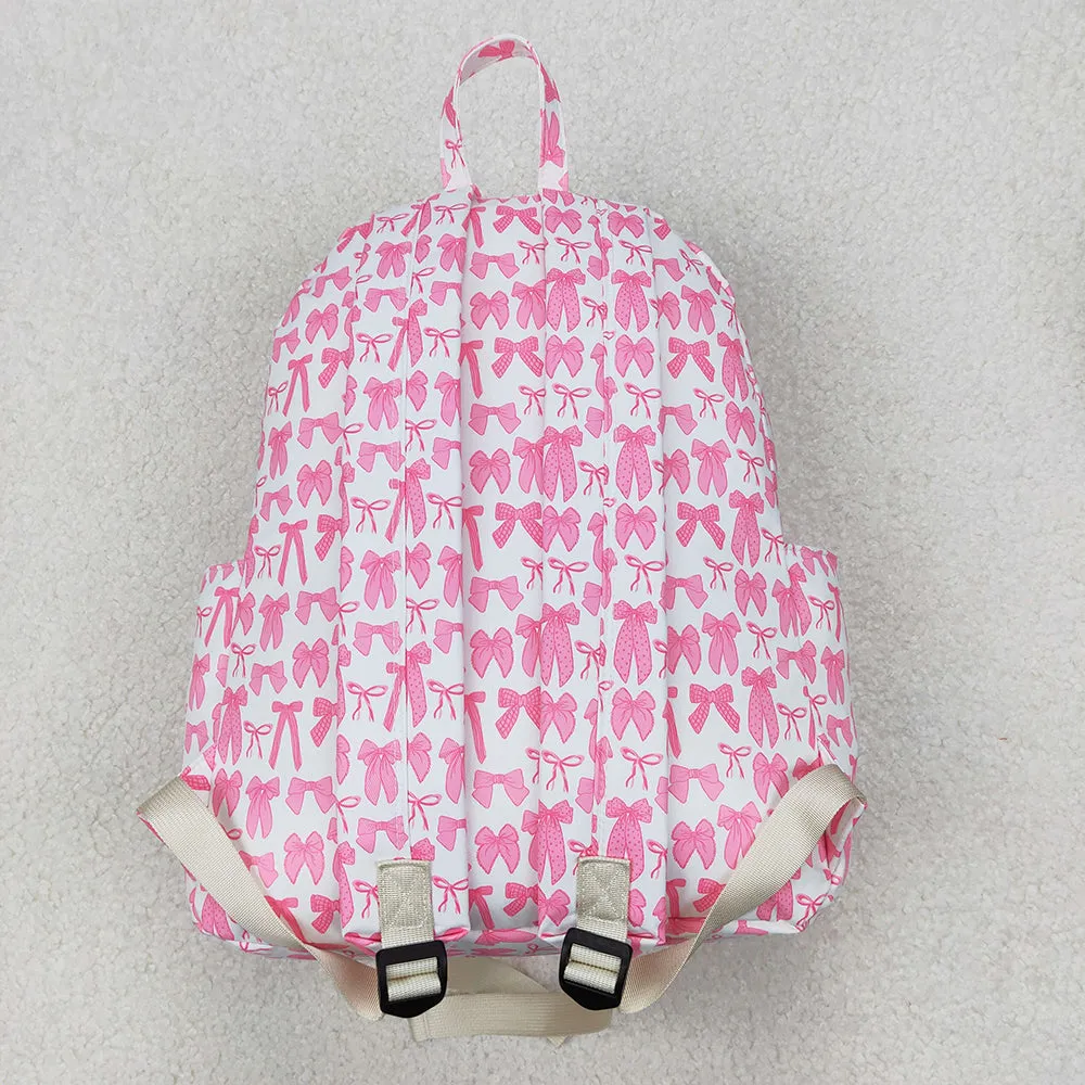 Baby Girls Pink Bows Backpacks Bags