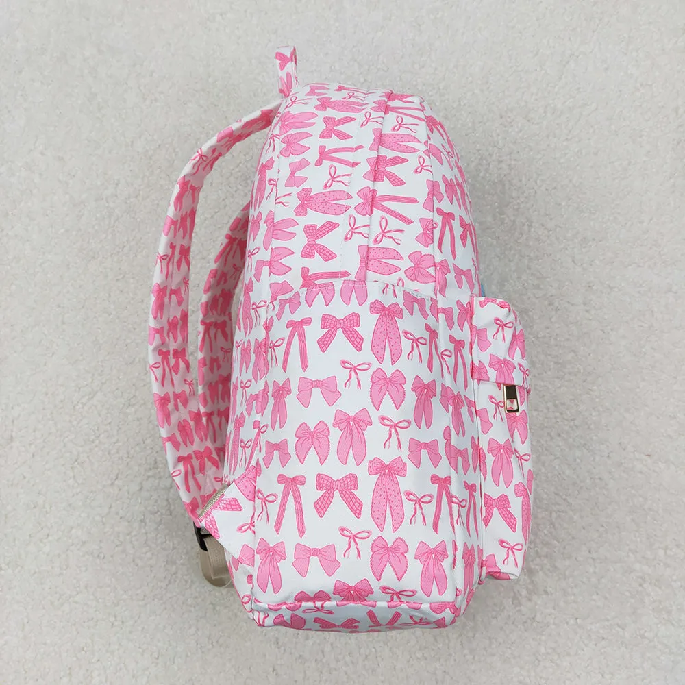 Baby Girls Pink Bows Backpacks Bags