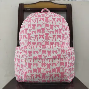 Baby Girls Pink Bows Backpacks Bags