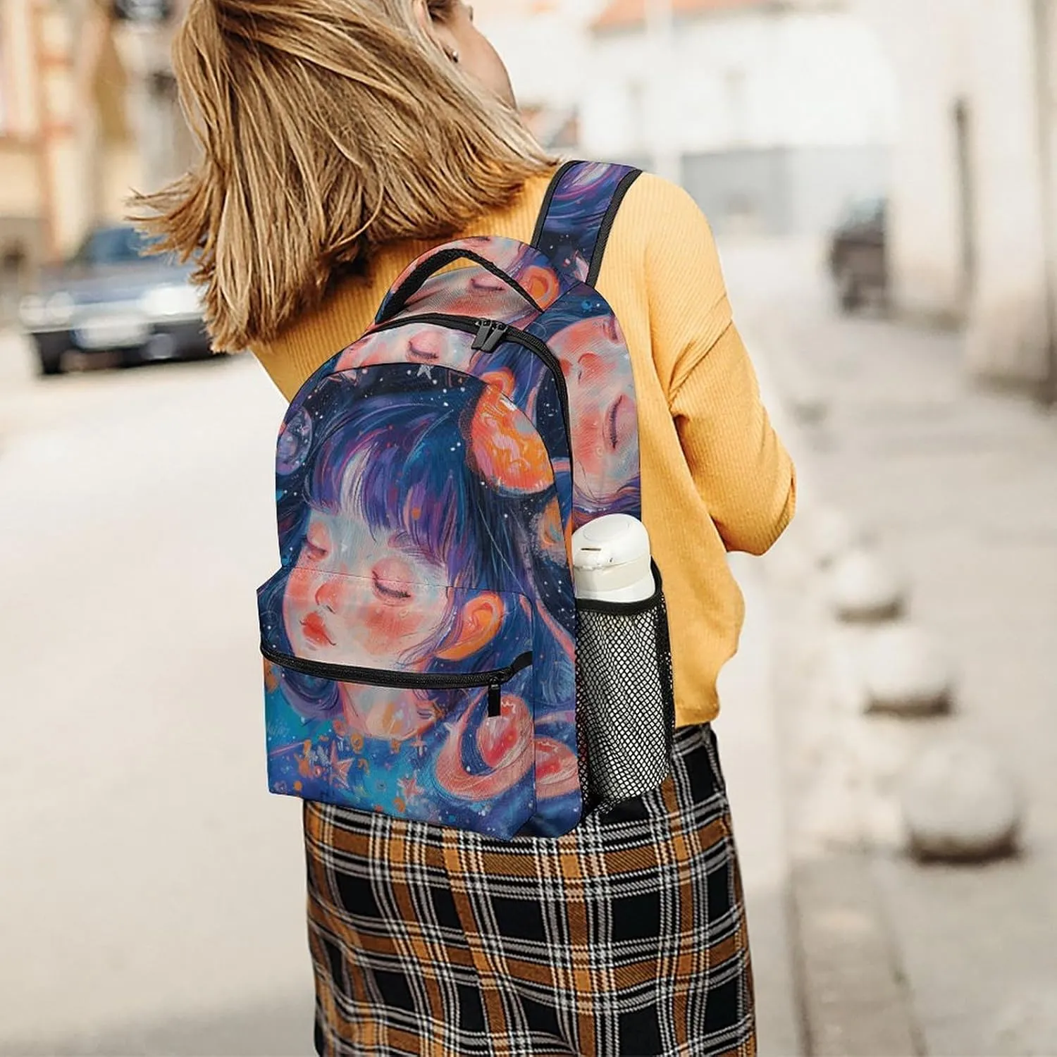 Backpack for Women Men Travel Art Style Fantasy Daypack Lightweight Laptop Bag Carry On Backpacks for Work