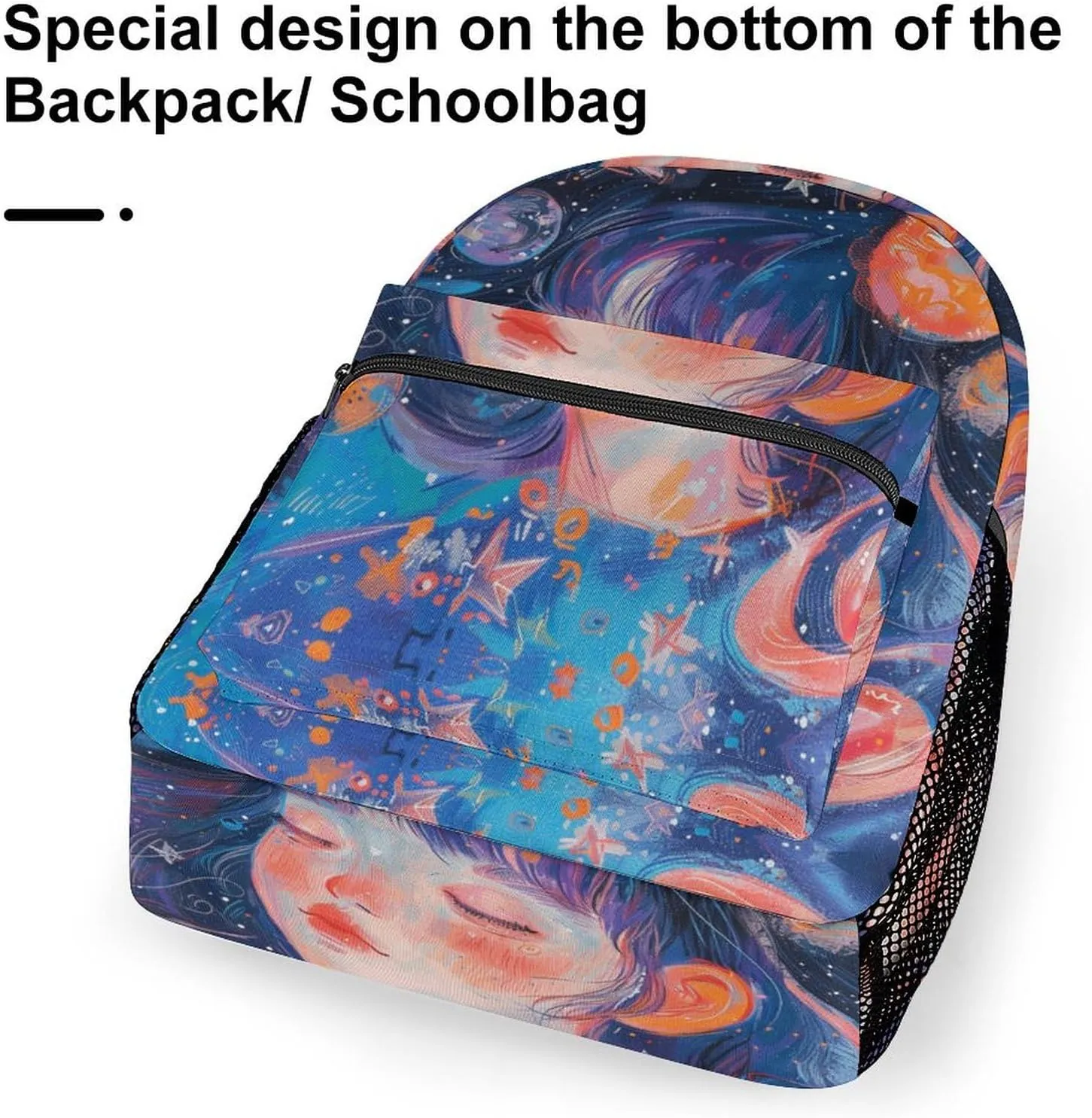 Backpack for Women Men Travel Art Style Fantasy Daypack Lightweight Laptop Bag Carry On Backpacks for Work