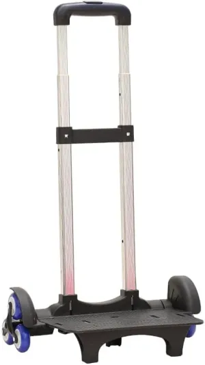 Backpack Trolley Foldable Trolley Cart 6 Wheels Rolling-Luggage Carts Aluminium Alloy Luggage Hand Cart for Bags