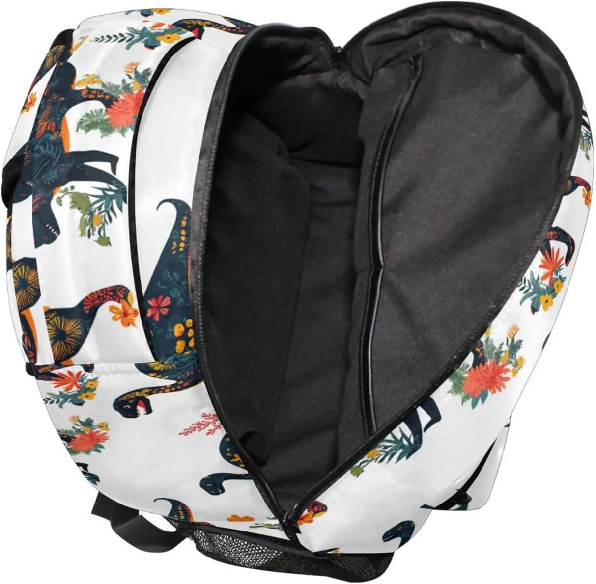 Backpacks for Men and Women Waterproof Business Work Bag with Chest Strap for Travel Trip Funny Dinosaurs