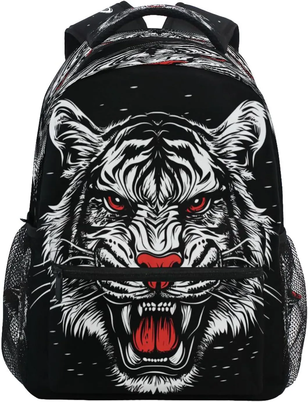 Backpacks for Women Men Fashion Diaper Bag Backpack with Chest Strap for Business Work College Travel Trip Roaring Tigers Black