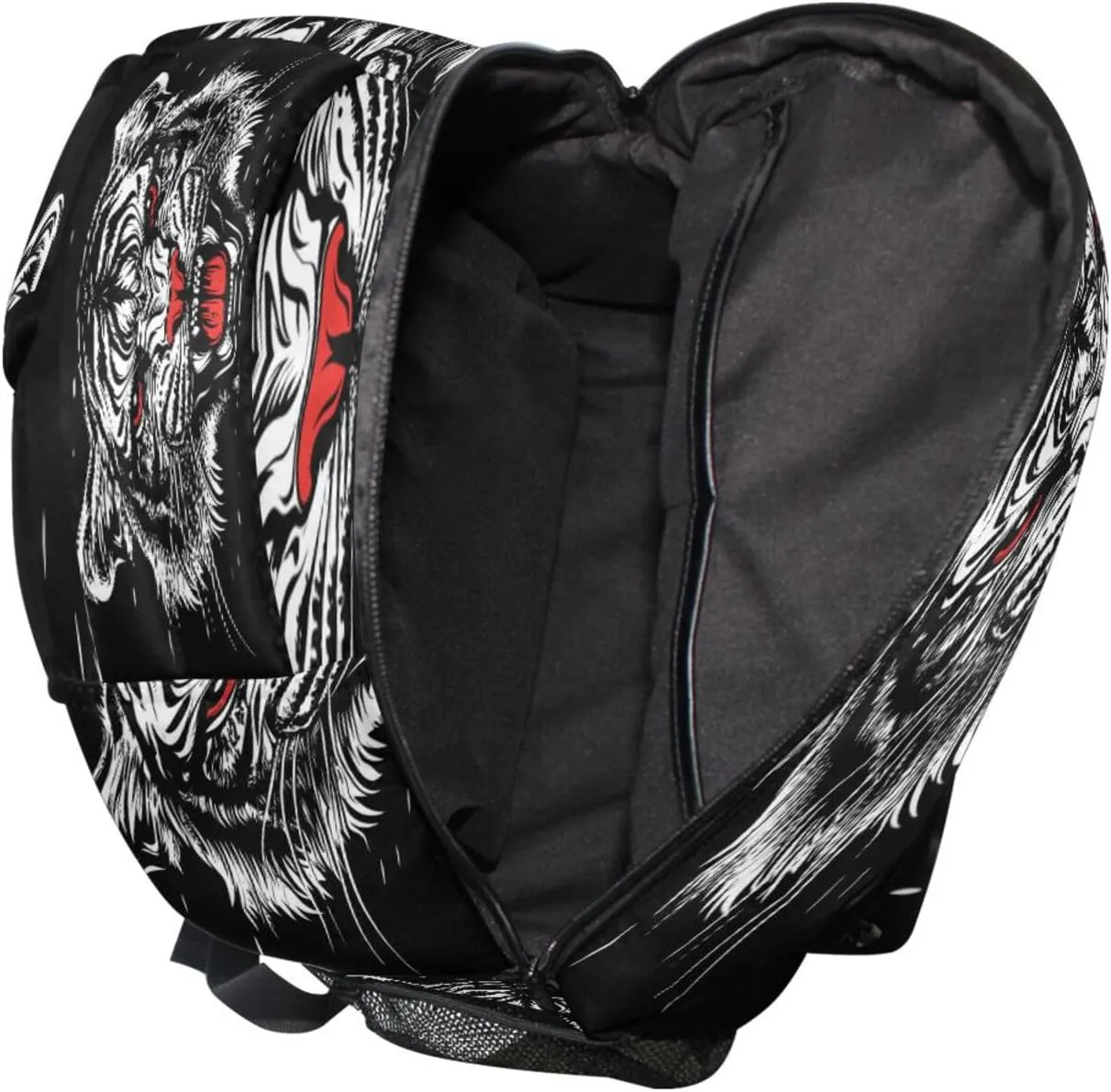 Backpacks for Women Men Fashion Diaper Bag Backpack with Chest Strap for Business Work College Travel Trip Roaring Tigers Black