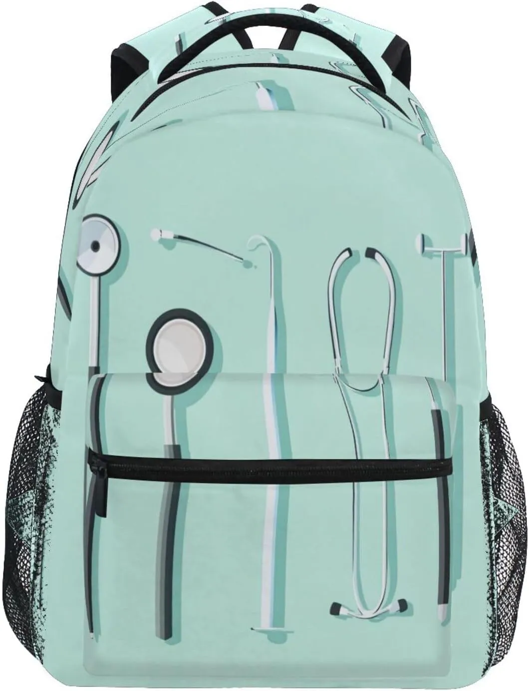 Backpacks for Women Men Waterproof Backpack With Water Bottle Pocket with Chest Strap for Travel Trip Doctors Day Scalpel