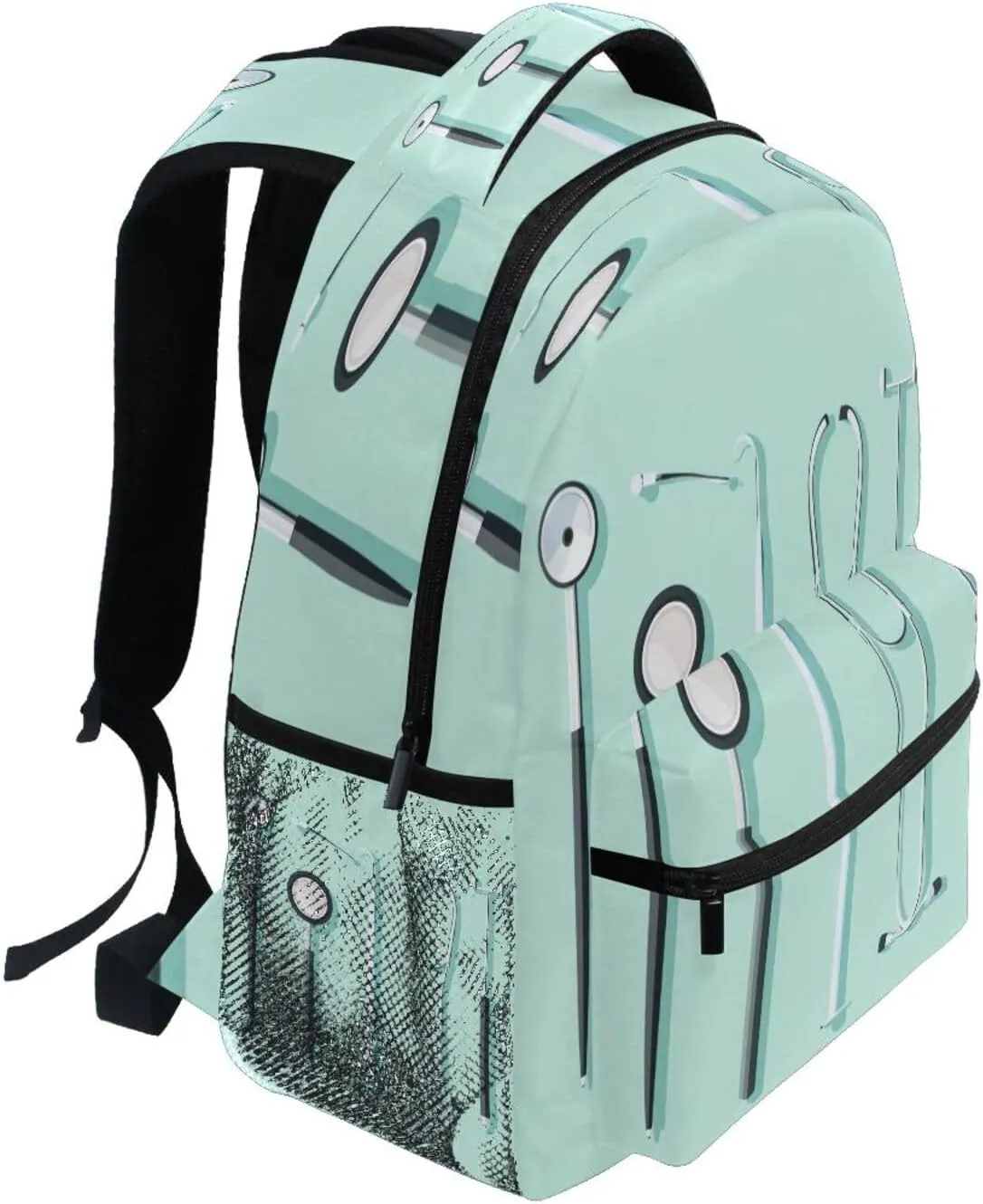 Backpacks for Women Men Waterproof Backpack With Water Bottle Pocket with Chest Strap for Travel Trip Doctors Day Scalpel