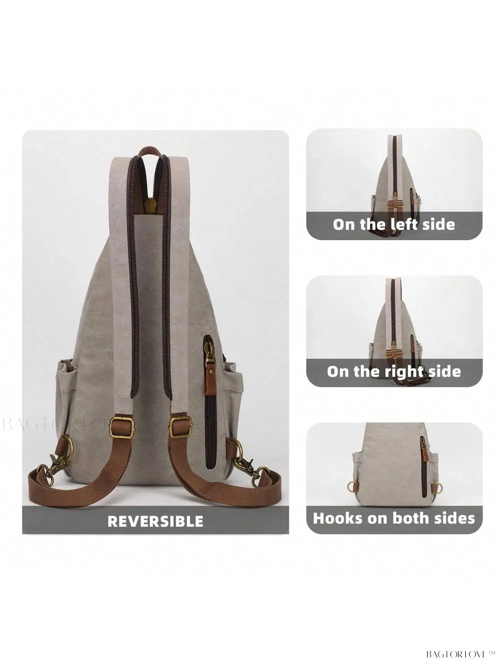 BagForLove - Convertible Sling Bag for Outdoor Adventures and Travel