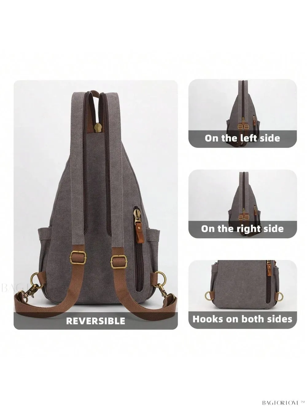 BagForLove - Convertible Sling Bag for Outdoor Adventures and Travel