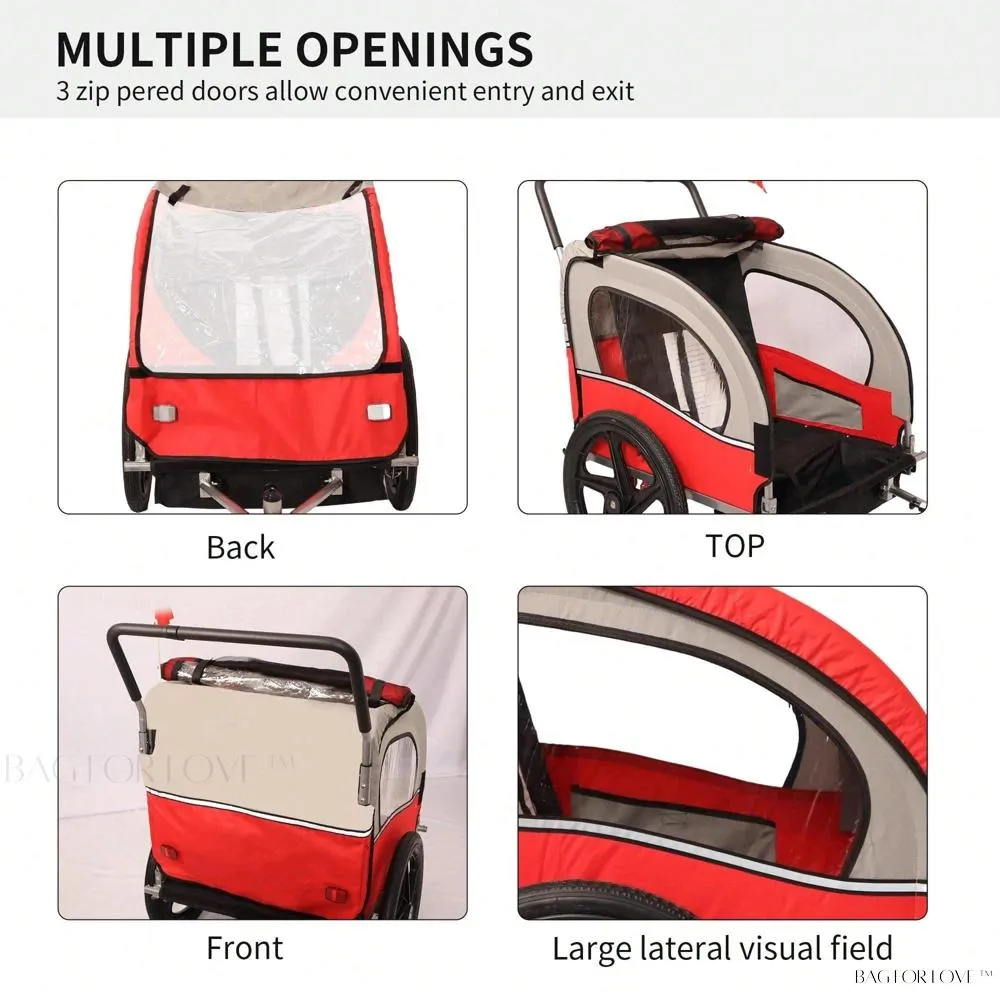 BagForLove - Foldable Collapsible Bike Trailer for Easy Travel