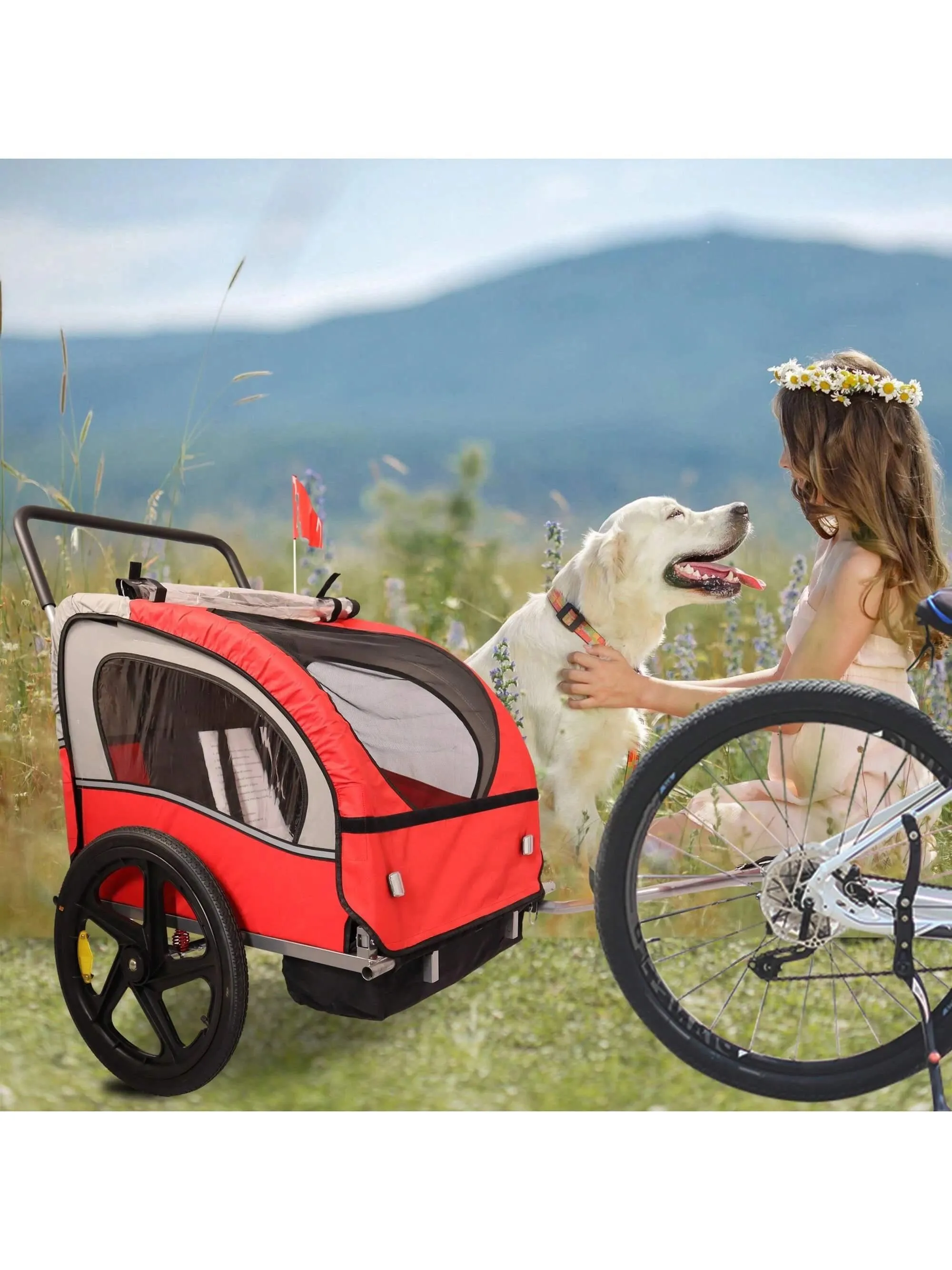 BagForLove - Foldable Collapsible Bike Trailer for Easy Travel