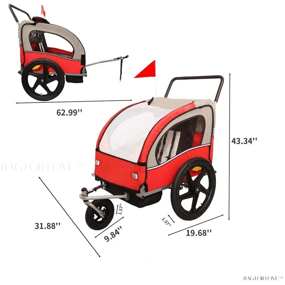 BagForLove - Foldable Collapsible Bike Trailer for Easy Travel