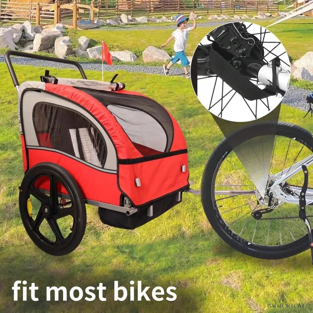 BagForLove - Foldable Collapsible Bike Trailer for Easy Travel