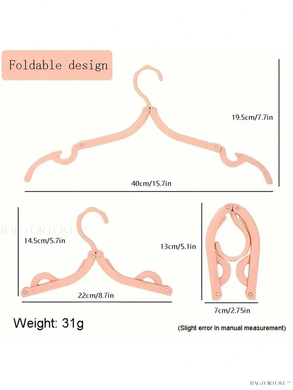 BagForLove - Foldable Ladies Clothing Organizer For Travel