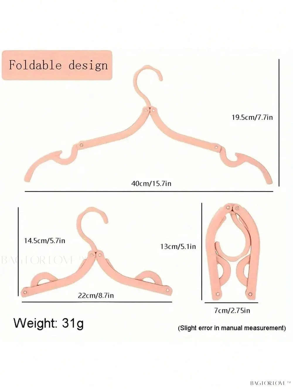 BagForLove - Foldable Ladies Clothing Organizer For Travel