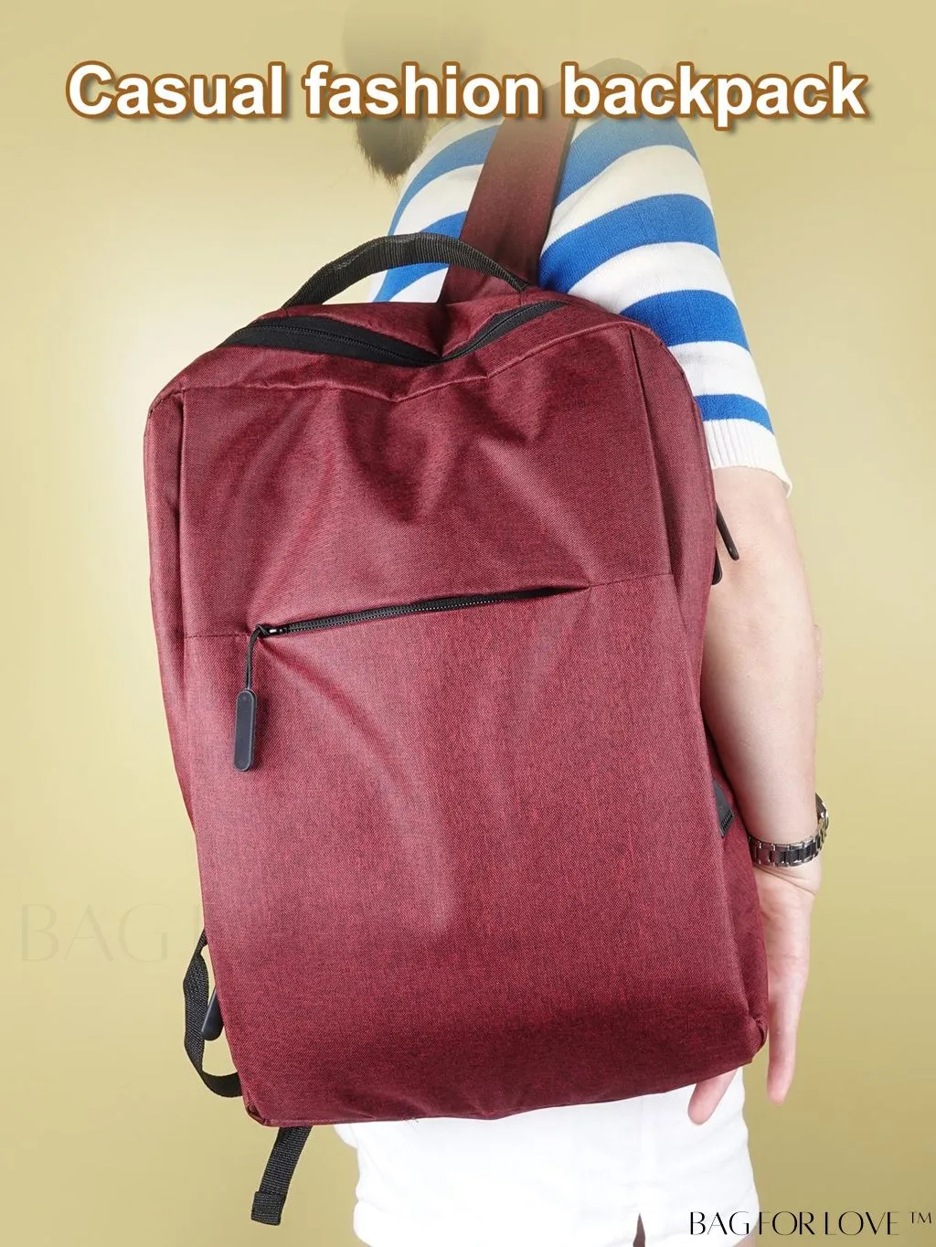 BagForLove - Portable Waterproof ABS Backpack for Office, 1pc Multi-function Modern Bag