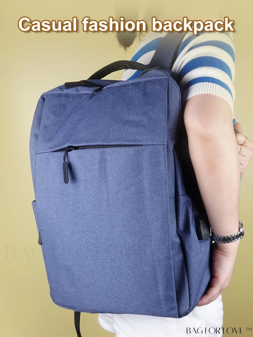 BagForLove - Portable Waterproof ABS Backpack for Office, 1pc Multi-function Modern Bag