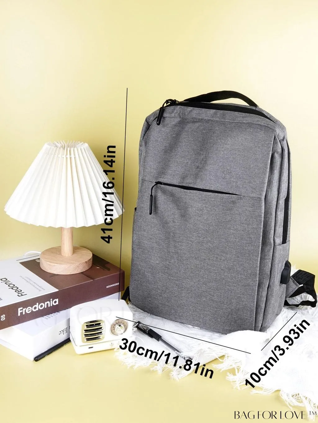BagForLove - Portable Waterproof ABS Backpack for Office, 1pc Multi-function Modern Bag