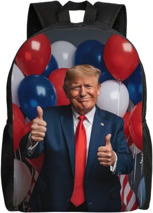 Balloon Trump Backpack Waterproof Anti Theft Durable Light Laptop Bag Backpacks For Women Men Travel Gym Backpack