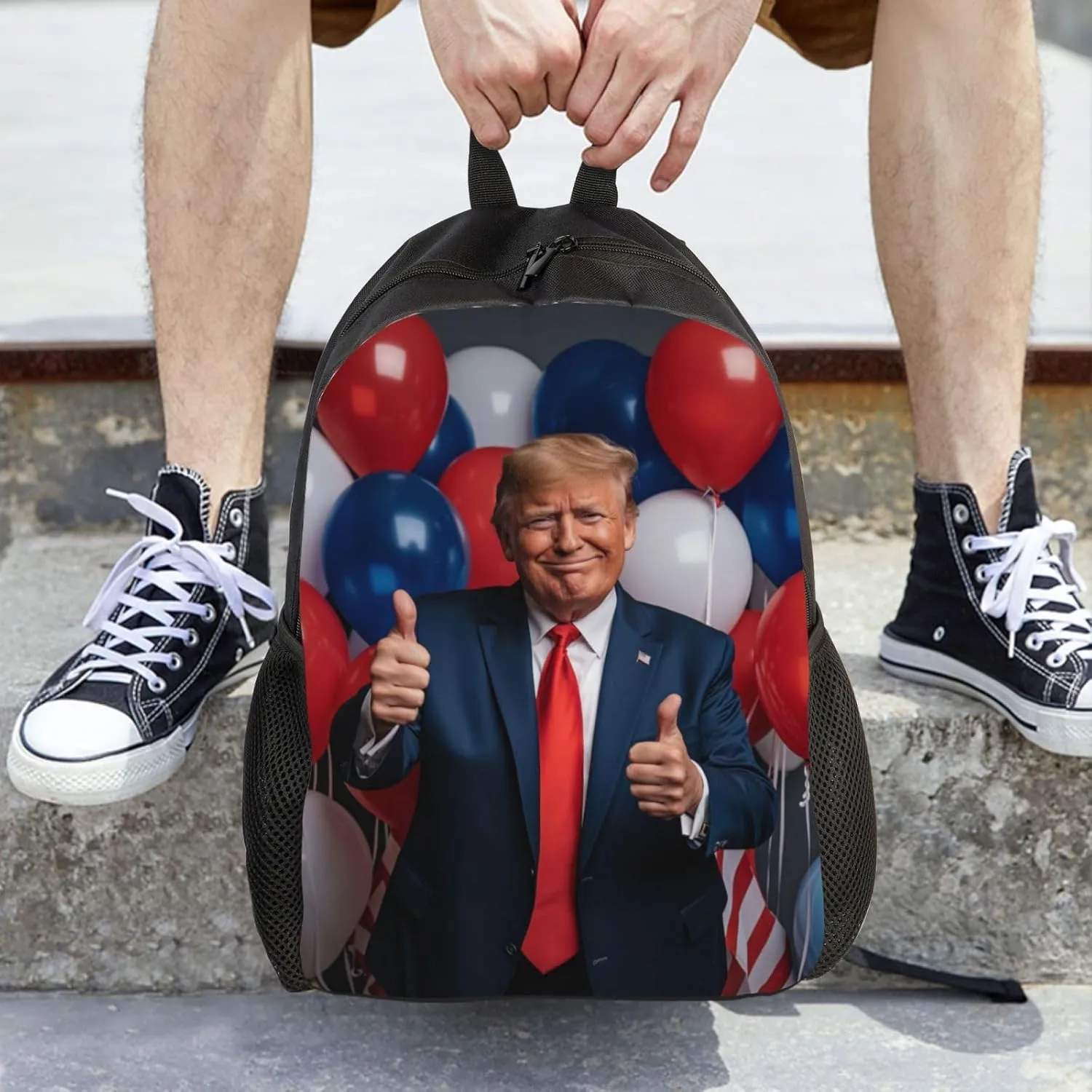 Balloon Trump Backpack Waterproof Anti Theft Durable Light Laptop Bag Backpacks For Women Men Travel Gym Backpack
