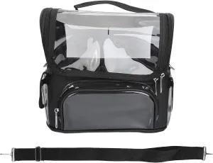 Barber Tool Bag | Large Capacity Stylist Storage for Scissors/Combs/Hair Tools | Multifunctional & Portable | Sturdy PVC   Cloth Material | Salon & Home Use