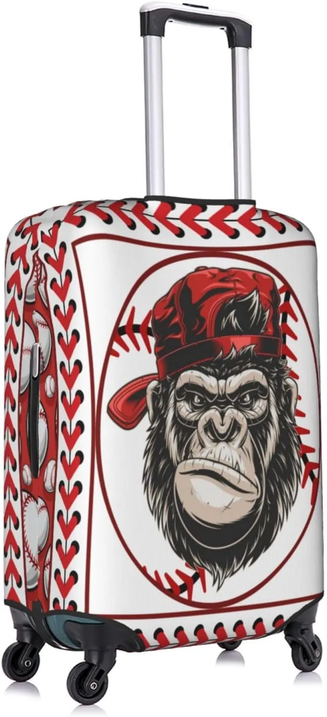 Baseball Gorilla Luggage Covers Travel Suitcase Cover Protector Fit 18-32 Inch Luggage