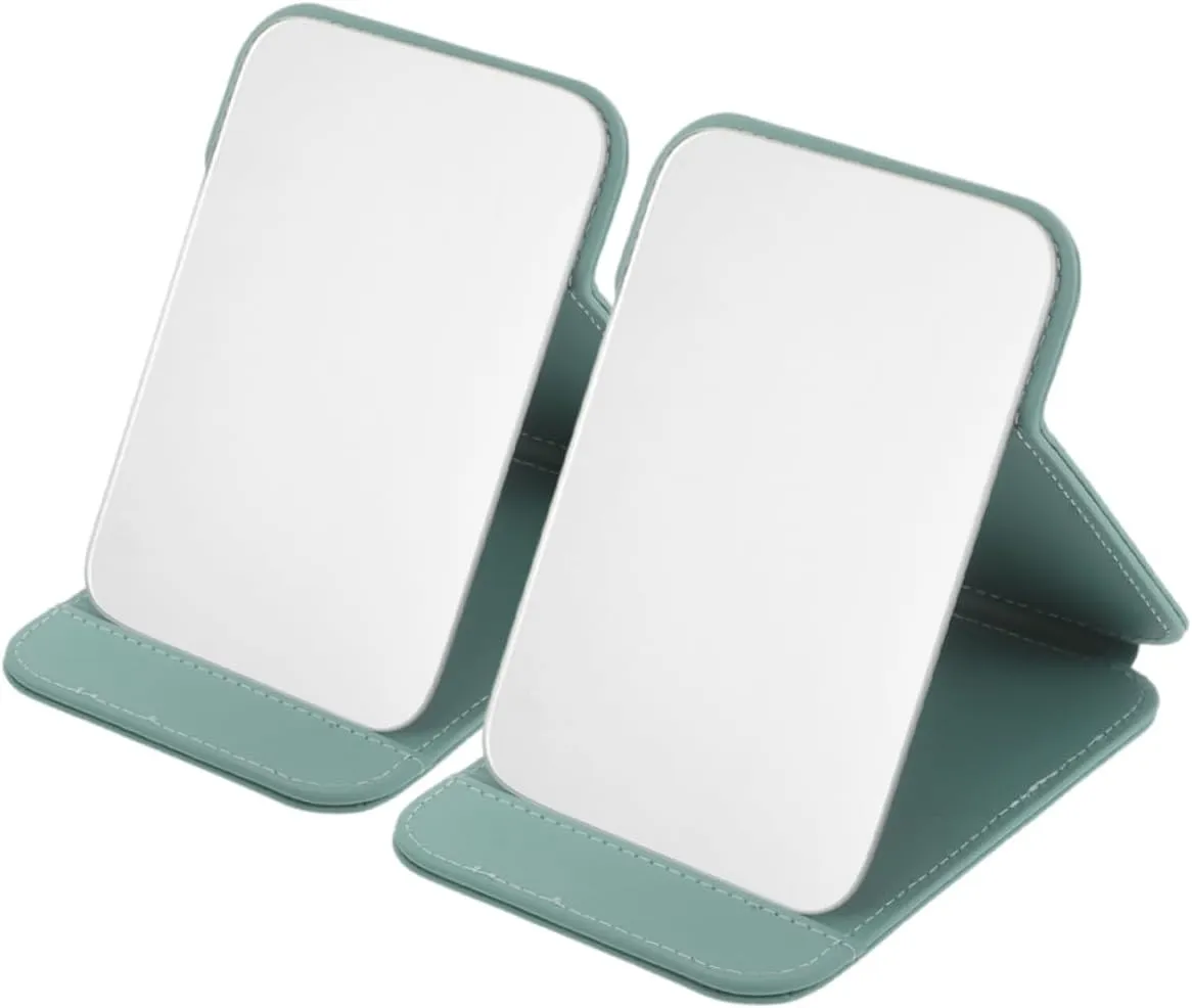 Beaupretty Desk Mirror Stand with 2pcs Foldable Makeup Mirrors for Office Travel Home Dorm Bathroom
