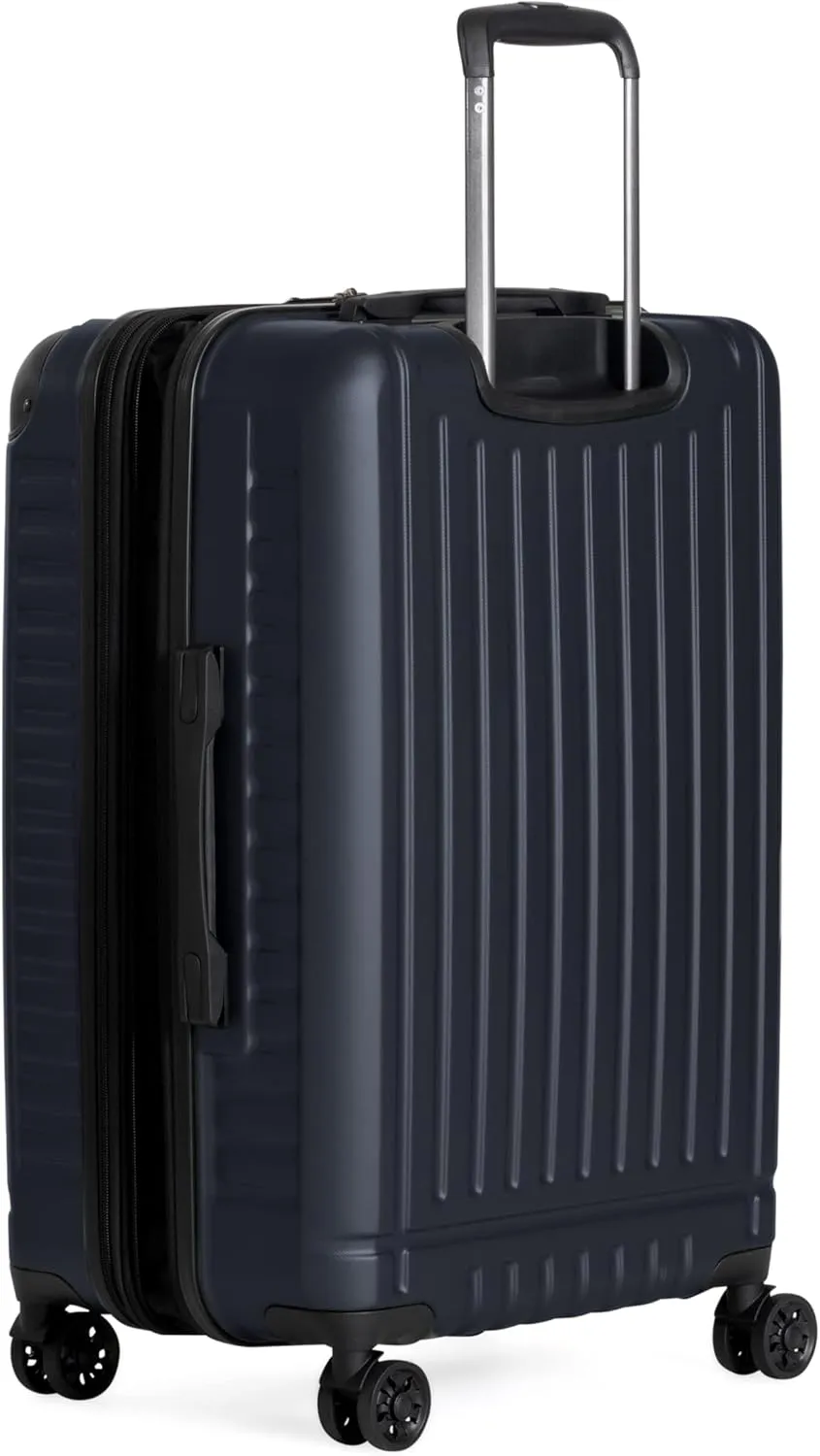 Ben Sherman Sunderland Spinner Travel Upright Luggage, Naval, 24-Inch Checked