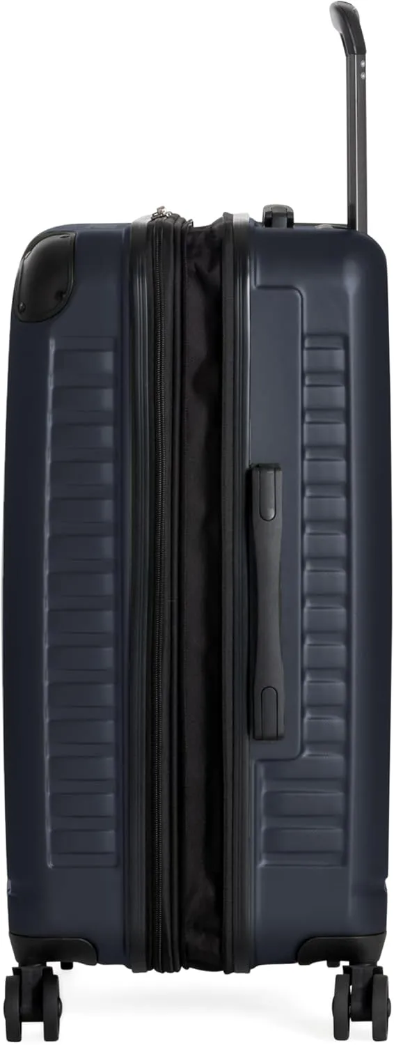 Ben Sherman Sunderland Spinner Travel Upright Luggage, Naval, 24-Inch Checked
