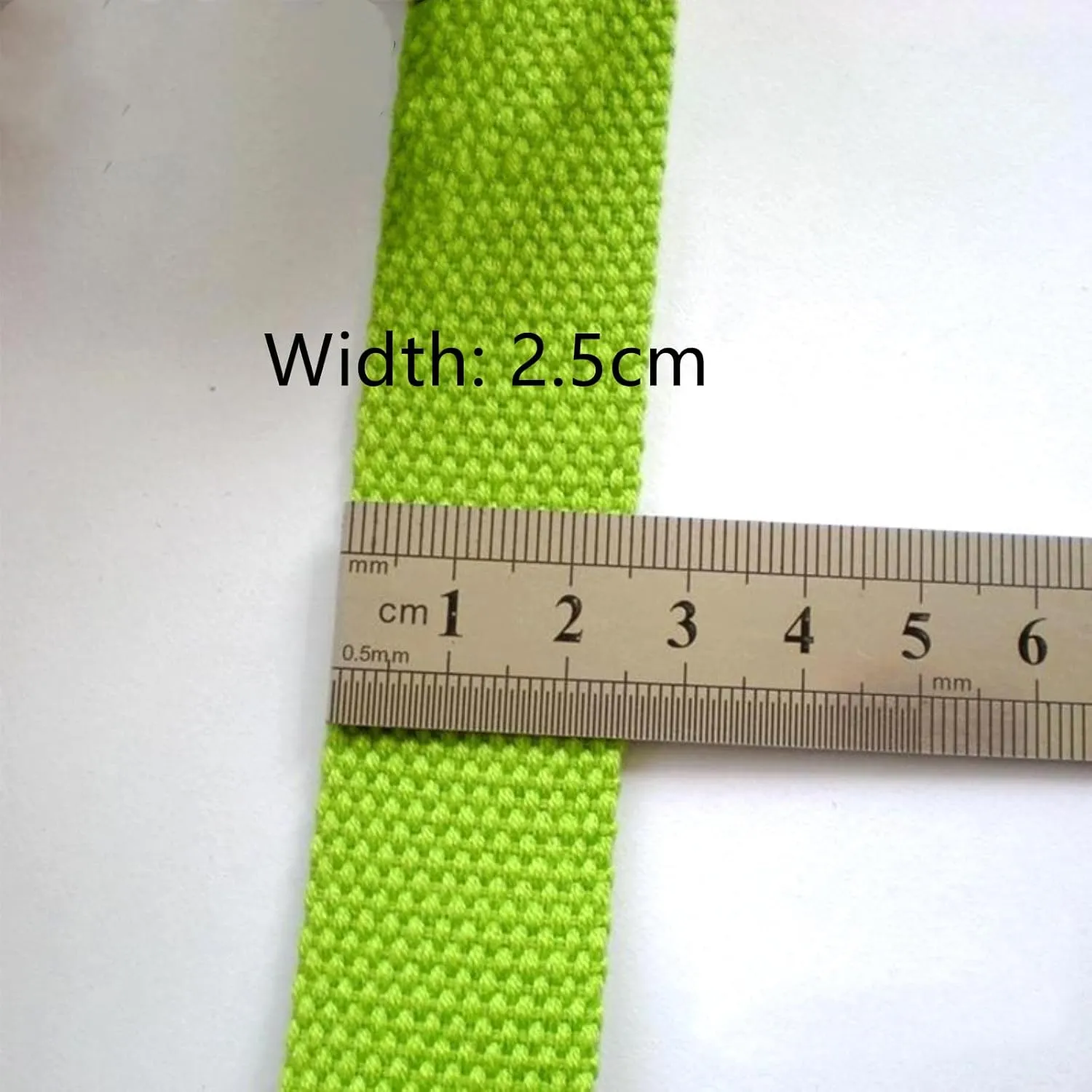 Bias Binding Tape for Sewing，Cotton Tape, Woven Cotton Tape Sewing Tape, Webbing Strap Cotton Canvas Upholstery Webbing Straps for Bags Making(Coffee,25MM x 5Yards)