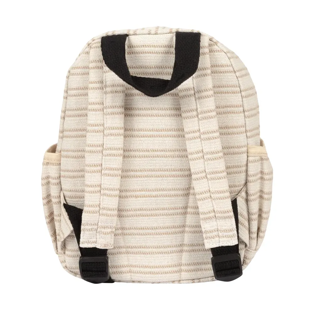 *BinkyBro Toddler Backpack - Beige Canvas