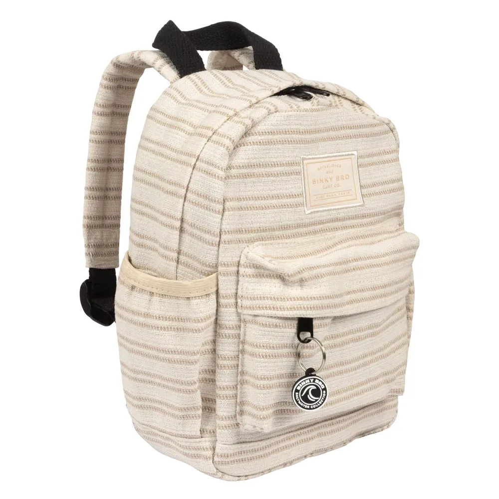 *BinkyBro Toddler Backpack - Beige Canvas
