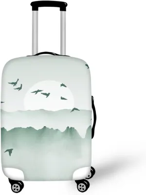 Birds And Sunset Suitcase Covers Protectors Luggage Protector Suitcase Cover for Women Gifts for Travelers Women Personalized Luggage Cover for Suitcase Suit Case Protection-L