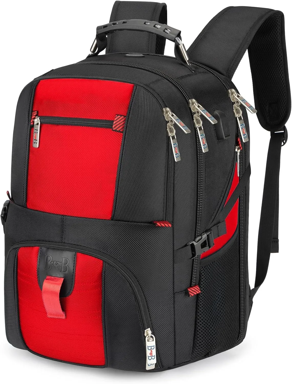 Boardingblue 17x13x8 Inches Laptop College Travel Backpacks for Men Women, Under-Seat Backpack for JetBlue, Spirit, Frontier(Red)