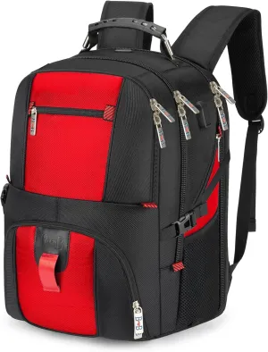 Boardingblue 17x13x8 Inches Laptop College Travel Backpacks for Men Women, Under-Seat Backpack for JetBlue, Spirit, Frontier(Red)