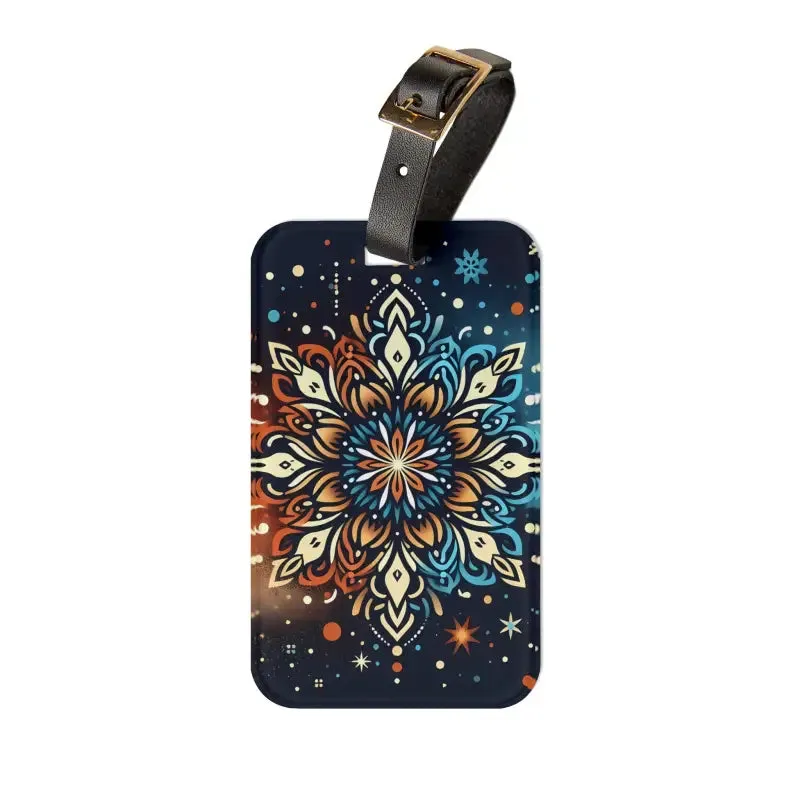 Boho Floral Luggage Tag Sparks Stylish Journeys