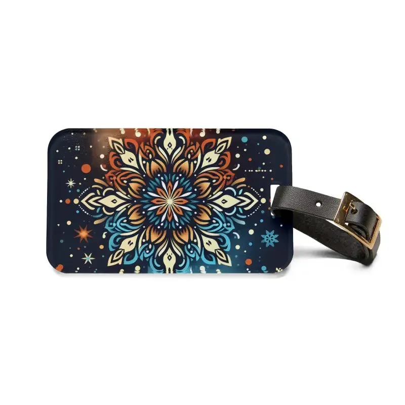 Boho Floral Luggage Tag Sparks Stylish Journeys