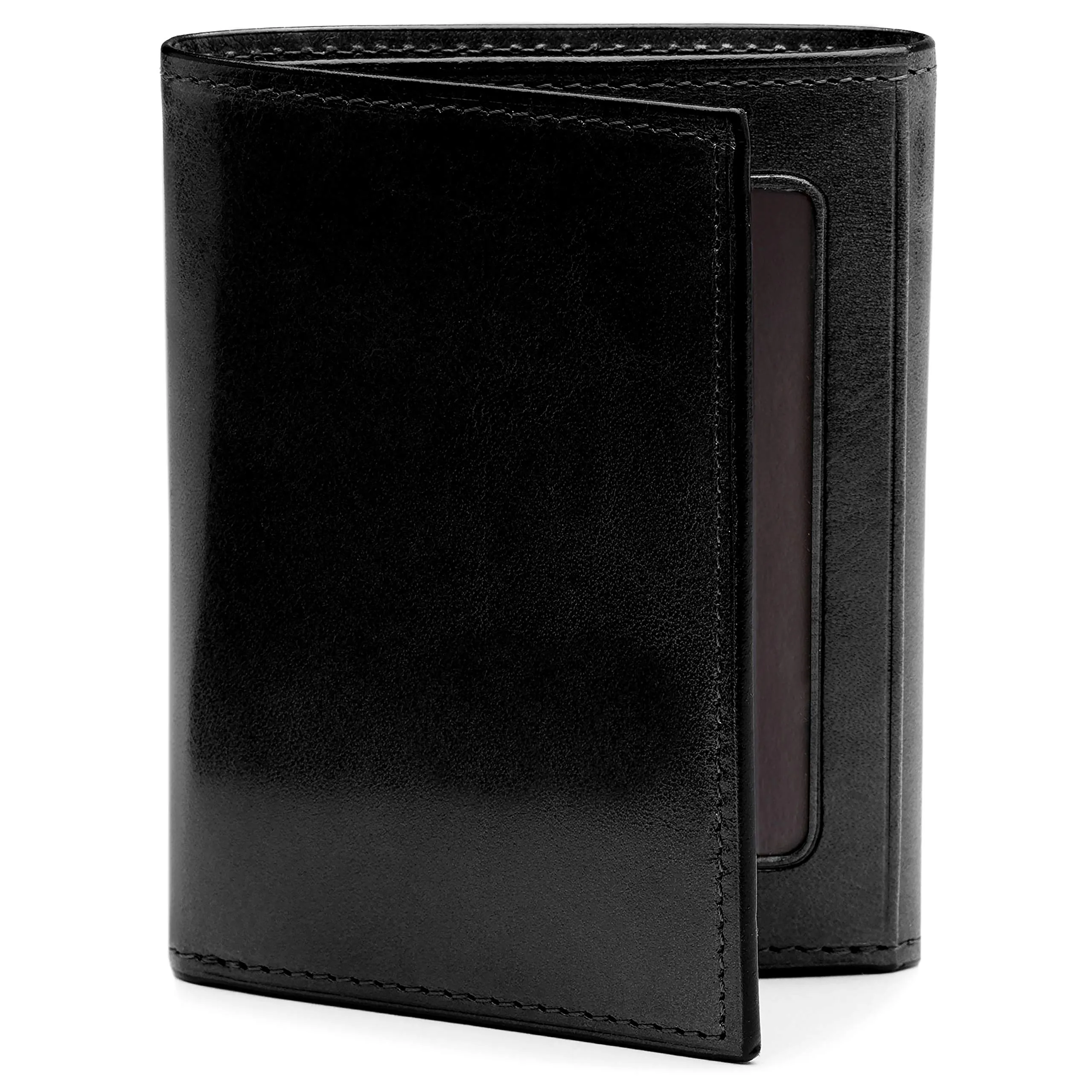 Bosca Mens Old Leather Collection Double ID Trifold Wallet