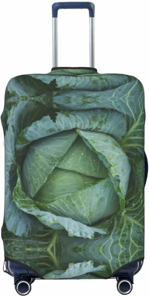 Bright Cabbage Print Suitcase Covers Personalized Luggage Protector Elastic Washable Travel Gear Cover
