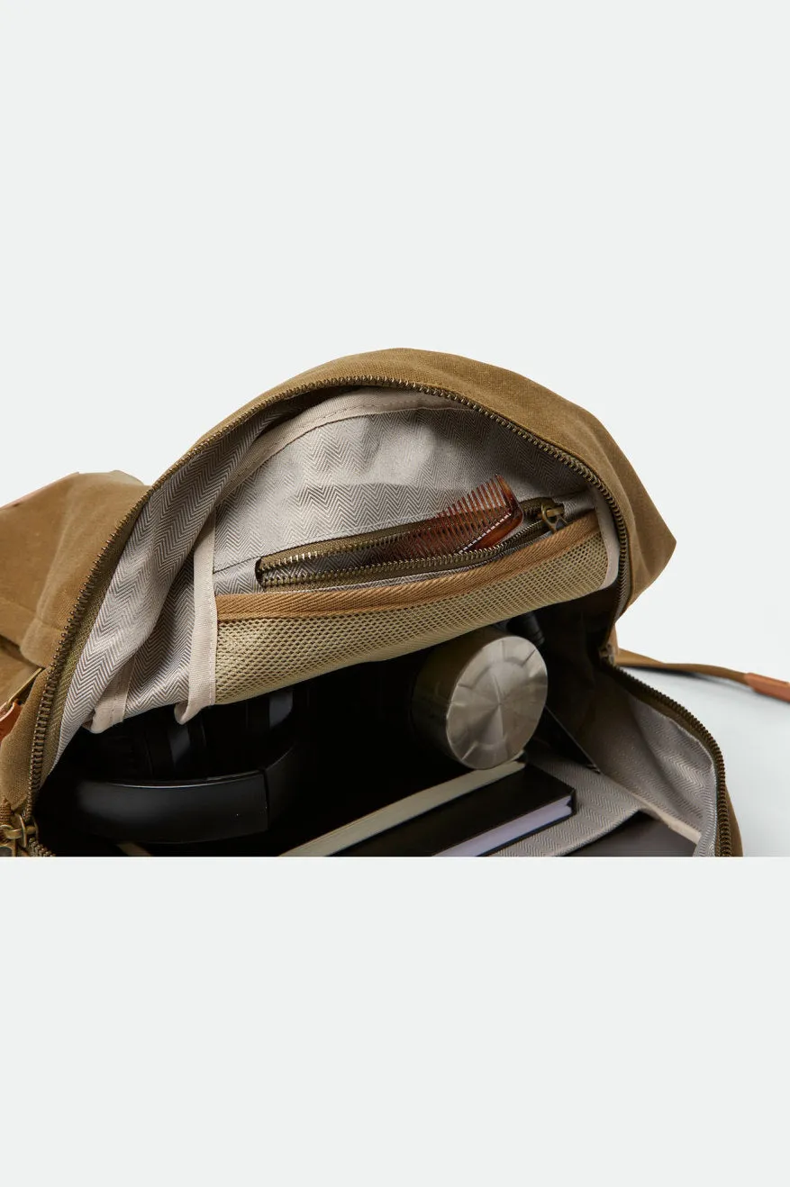 Brixton Traveler Backpack 23L - Olive Brown