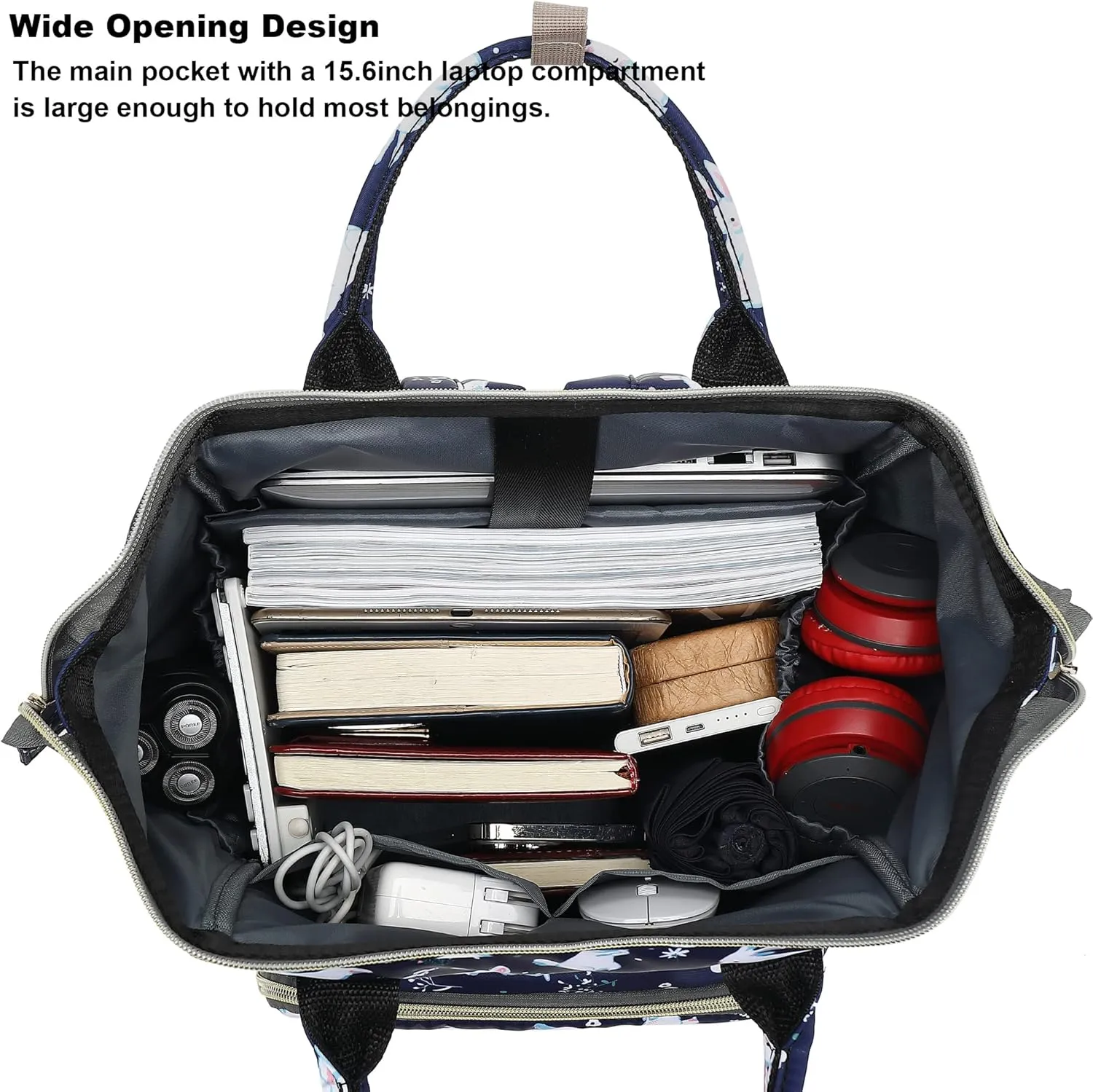 Bunny Laptop Backpack for Womens Girls, College Backpacks School Bag Bookbag 15.6 Inch Computer Backpack