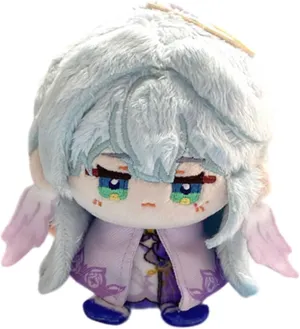 CALEMBOU Anime Plush Keychain, 4" Cute Chibi Plush Figure Key Chain Charms for Backpack, Kafka Robin Sunday Plush Gift for HSR Fans (Robin)