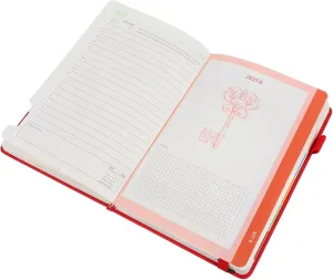Calendar Book Soft Cover Daily Work Planner with Weekly Monthly Layouts for Organizing Tasks Improving English Skills and Budget Planning