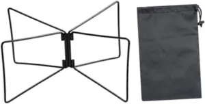 Camping Foldable Cooler Stand Ice Box Holder Sturdy for Barbecues with Storage Pouch Multipurpose Steel Material Luggage Rack