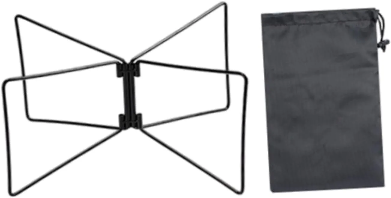 Camping Foldable Cooler Stand Ice Box Holder Sturdy for Barbecues with Storage Pouch Multipurpose Steel Material Luggage Rack