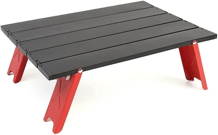 Camping Table Folding Table Camping Tent Table Camping Portable Coffee Table Home Computer Table Aluminum Table Foldable Lightweight Camping Table/K Grey/39.5 * 28 * 12.8Cm